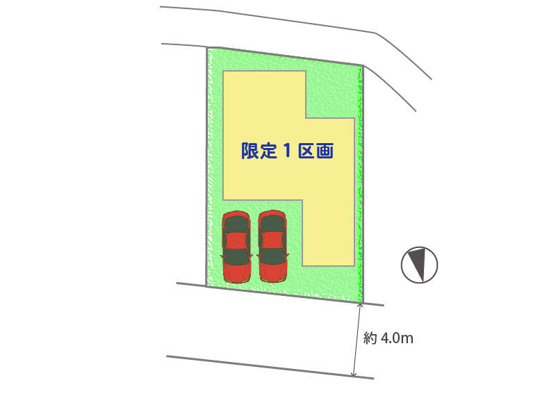 枚方市甲斐田町 限定1区画 区画図