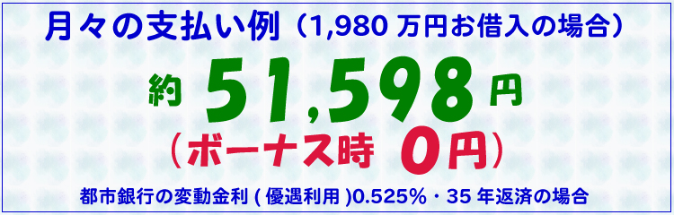 月々の支払い例