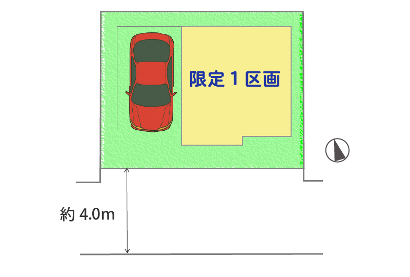 枚方市堤町限定1区画 区画図