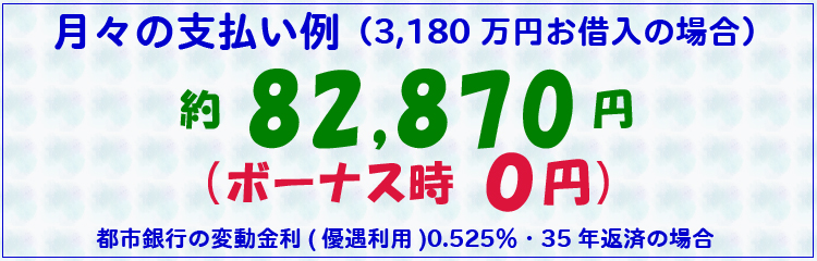 月々の支払い例