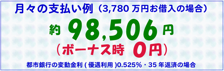 月々の支払い例