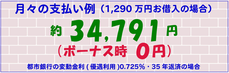 月々の支払い例