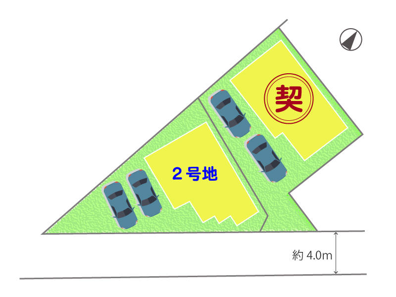 枚方市小倉町~全2区画 区画図