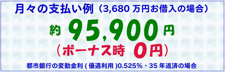 月々の支払い例