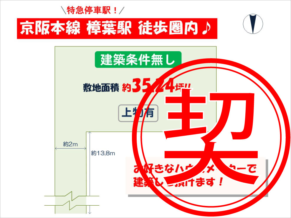 (売土地)枚方市東船橋1丁目区画図面