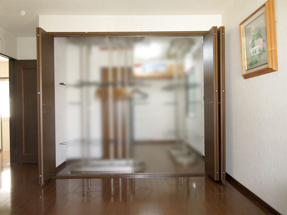 洋室約7.5帖にはWIC有り写真
