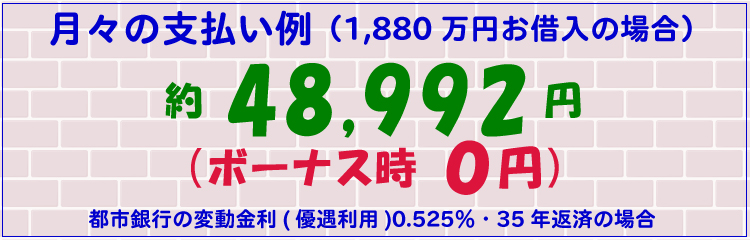 月々の支払い例