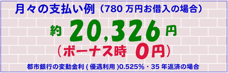 月々の支払い例