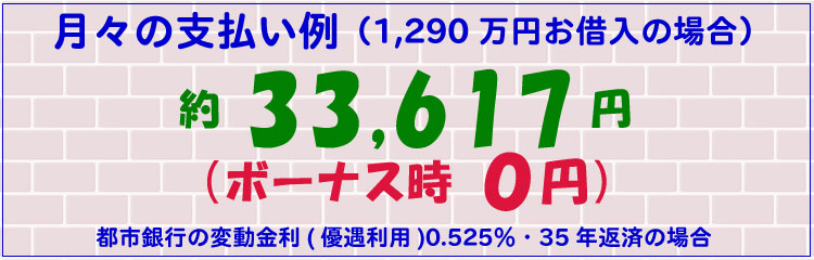 月々の支払い例