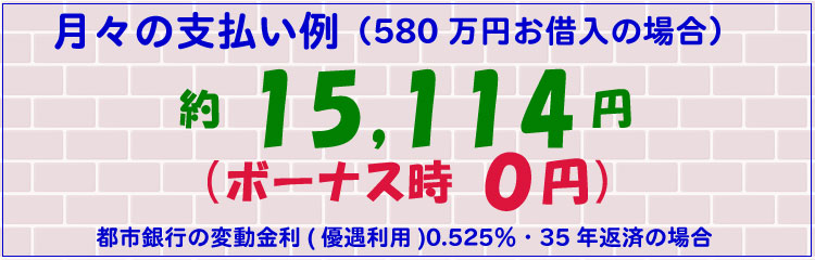 月々の支払い例