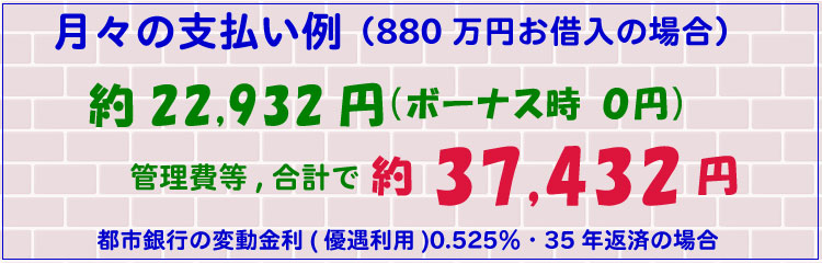 月々の支払い例