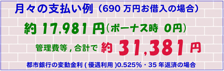 月々の支払い例