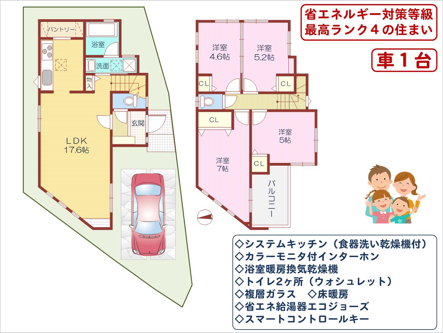 交野市私部5丁目~限定1区画~間取り