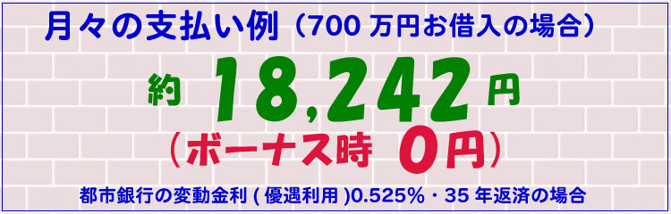 月々の支払い例