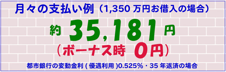 月々の支払い例
