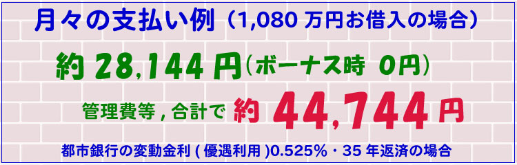 月々の支払い例