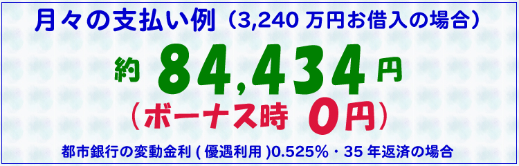 月々の支払い例