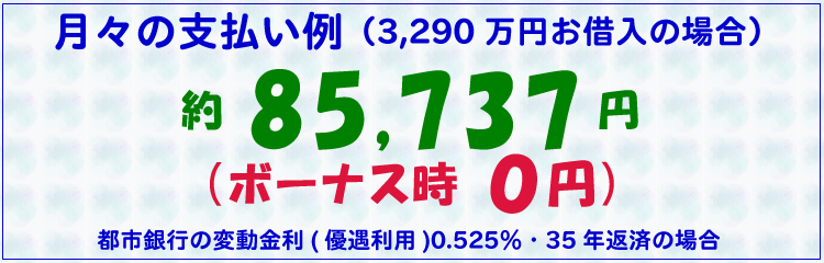 月々の支払い例