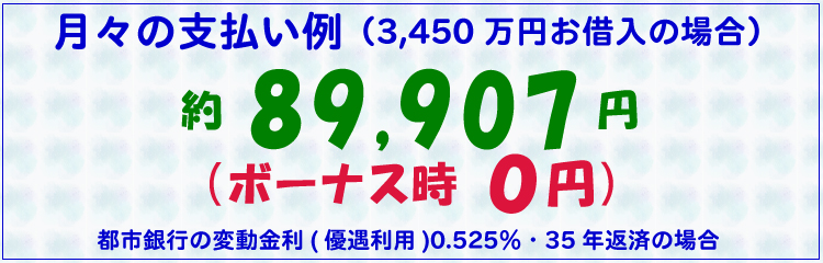 月々の支払い例